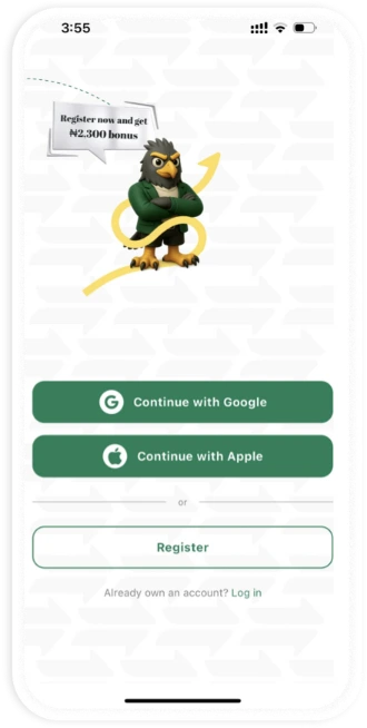 Sign up with Cardsoon